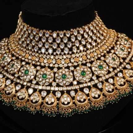 Golden-Green Antique Choker Set