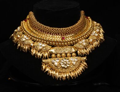 Maharastrian finish Gold Plated Kundan Choker Set