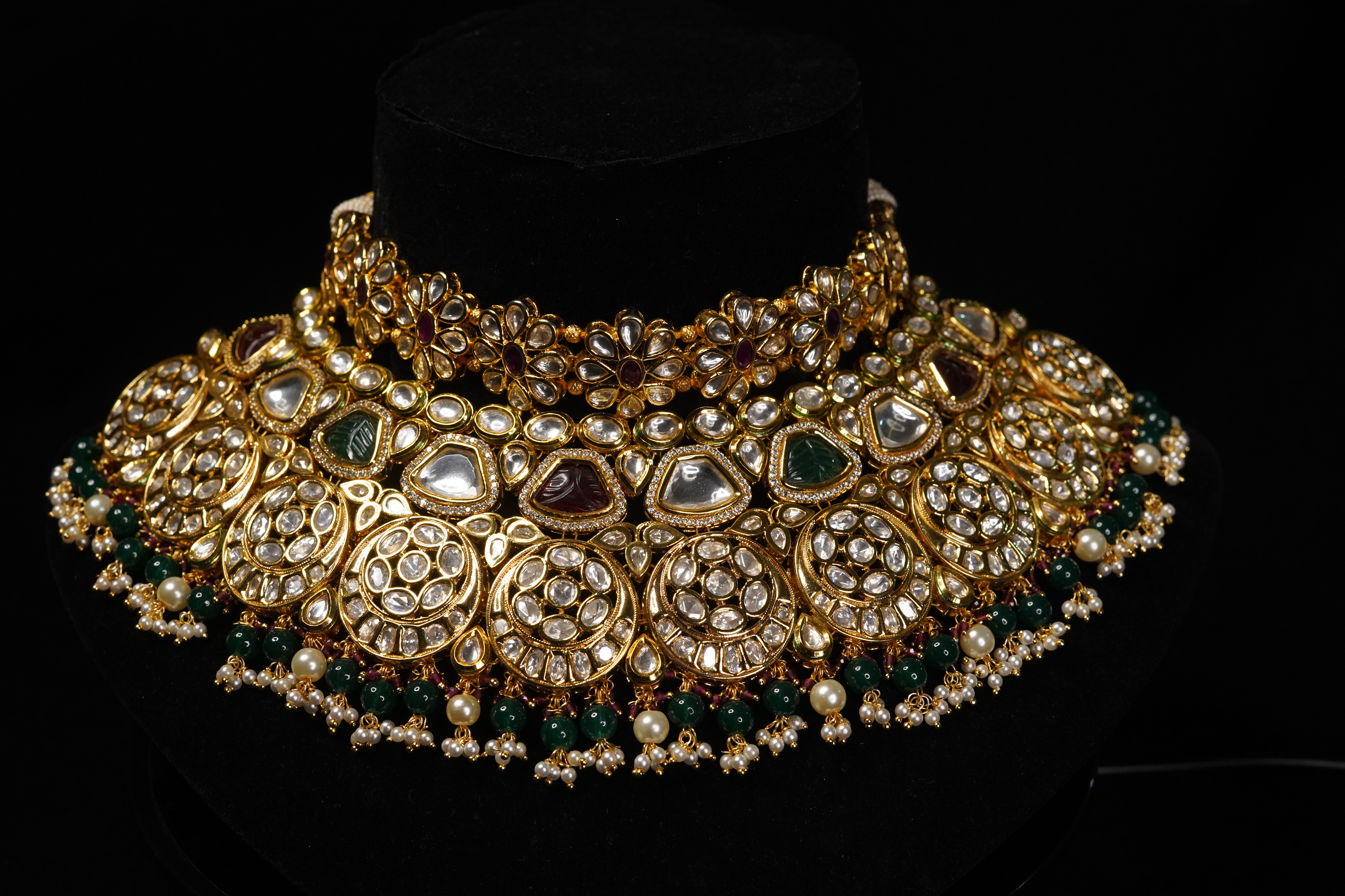 Evergreen Multicolored Bridal Necklace Set